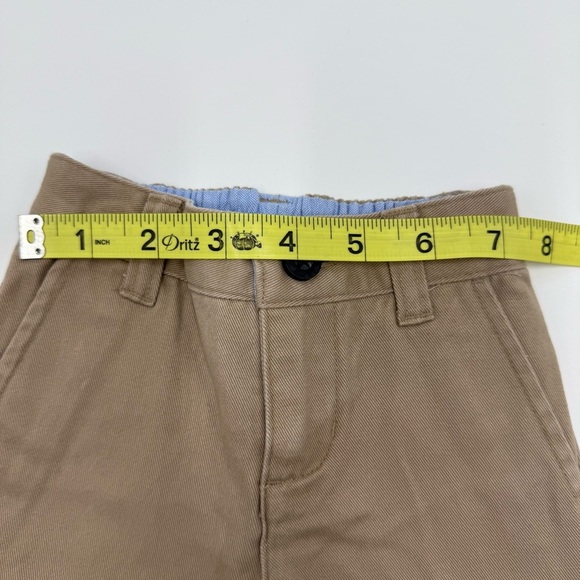 NWT Janie and Jack Baby Twill Pant 3-6 months Khaki 100% Cotton - Picture 8 of 8